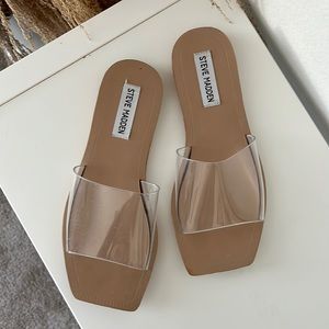 Steve Madden clear sandals